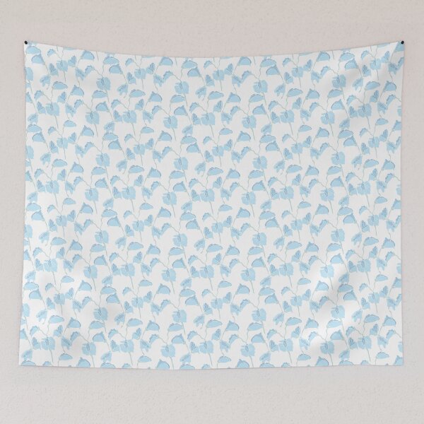Item preview, Floral fields sweet pea cluster in blue designed and sold by Quiet Waters Design.