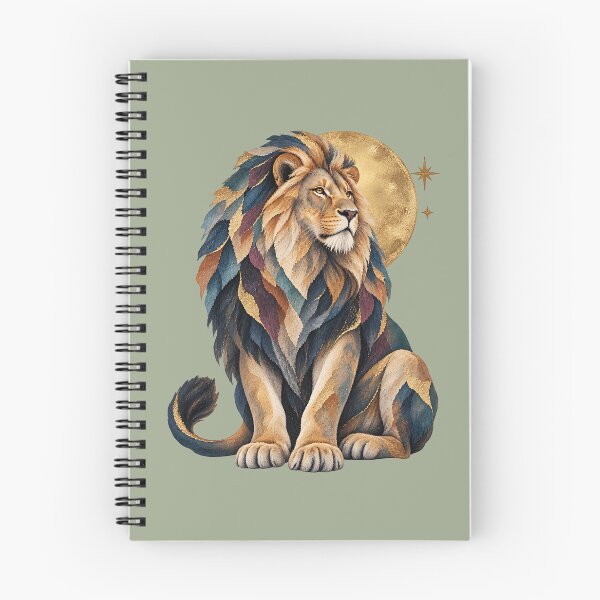 Item preview, Celestial Solar Lion – Bohemian Watercolor Art designed and sold by MAD's Recreation Studio.