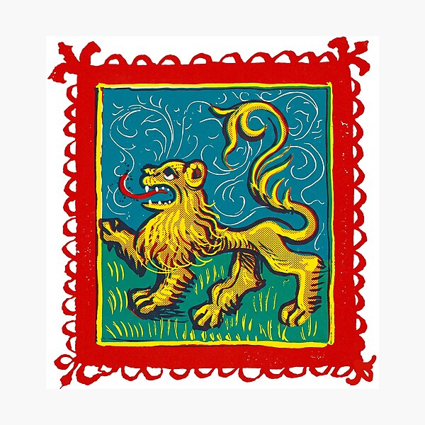 Item preview, Leo Zodiac Medieval Rampant Lion  designed and sold by Fani*.