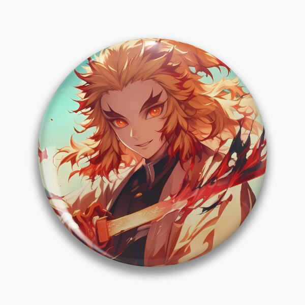 Item preview, Kyojuro Rengoku Demon Slayer Maple Flame Focus designed and sold by reinazenka.