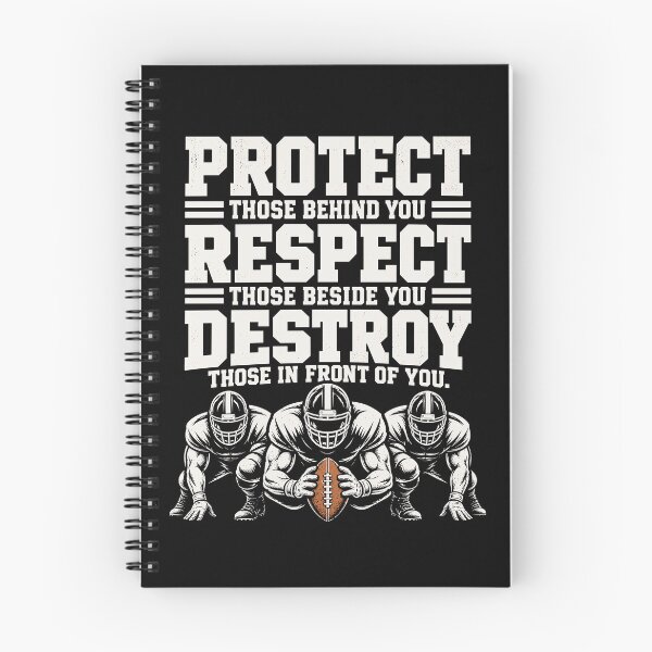 Item preview, Protect Respect Destroy Football Lineman Team Design designed and sold by stmpdwrld.