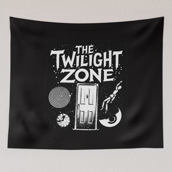 Item preview, The Twilight Zone Mystery Door Retro Sci-Fi Art designed and sold by Gamaza-Eggs.