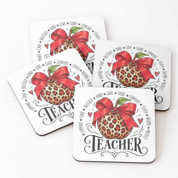 Item preview, Leopard Bow Teach Teacher Life Back to School designed and sold by design-strade.