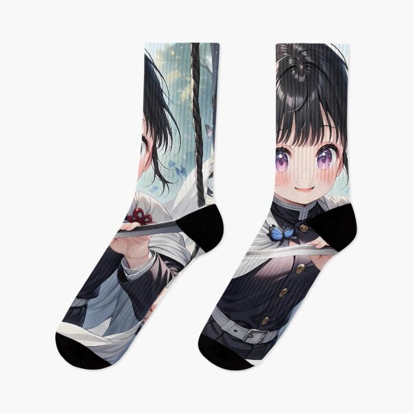 Item preview, Kanao Tsuyuri Demon Slayer Butterfly Sword Smile designed and sold by reinazenka.