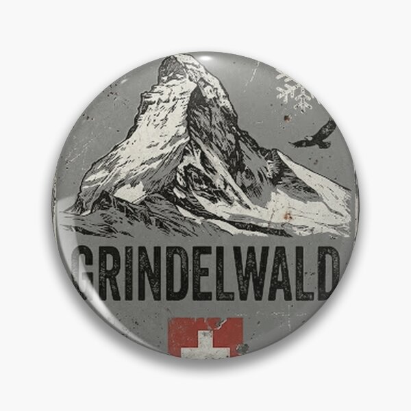 Item preview, Grindelwald Mountain Switzerland Emblem Classic T-Shirt designed and sold by Stickerbynp1.