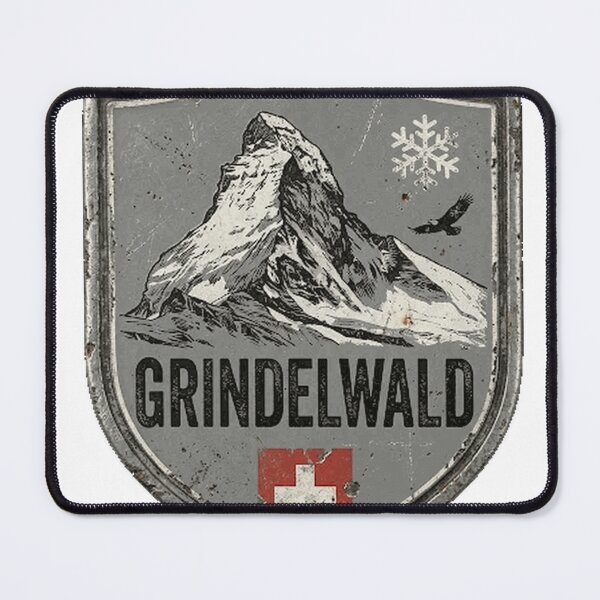 Item preview, Grindelwald Mountain Switzerland Emblem Classic T-Shirt designed and sold by Stickerbynp1.