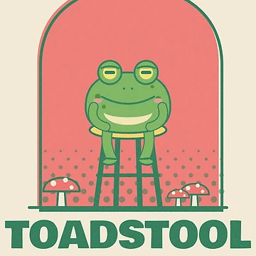 Vorschaubild zum Design Toadstool Funny Toad on a Stool Pun von somebasic