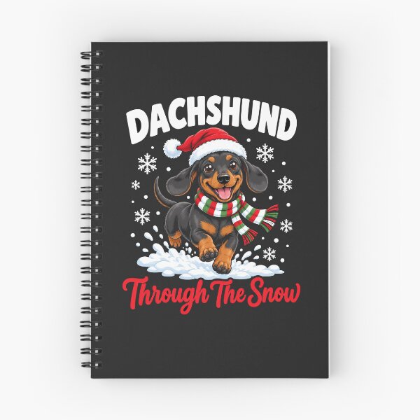 Item preview, Dachshund Through the Snow - Christmas Dog designed and sold by Quirky Cotton Collective.