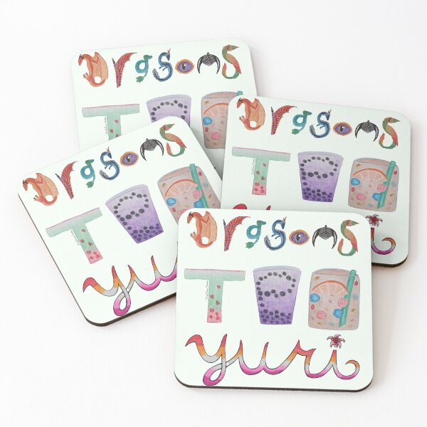 Item preview, Dragons, Tea, Yuri, Mixed media  designed and sold by WolfRaven Creations.