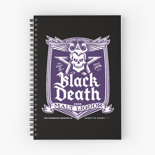 Item preview, Black Death Malt Liquor Emblem Gothic Skull Wings designed and sold by Sadeetfel.