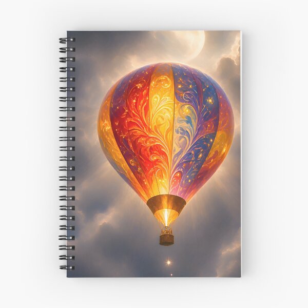 Item preview, Hot Air Balloon in the Night Sky designed and sold by TinCatOutPost.