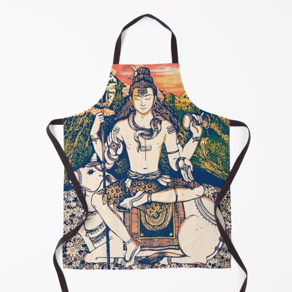 Item preview, Shiva Meditating With Nandi Vintage Risograph designed and sold by Fani*.