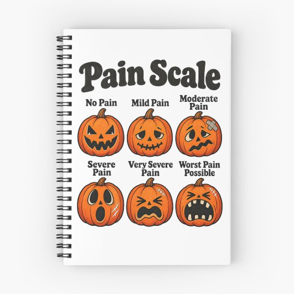 Item preview, Funny Halloween Pumpkin Pain Scale Nurse Humor designed and sold by JustBeStylish.