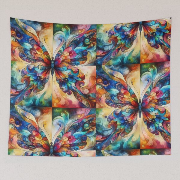 Item preview, colorful butterfly designed and sold by CoolMoonMischief.