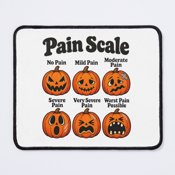 Item preview, Funny Halloween Pumpkin Pain Scale Nurse Humor designed and sold by JustBeStylish.