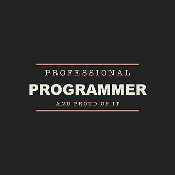 Artwork thumbnail, Professional Programmer - Programmer by RetroThreadWorks