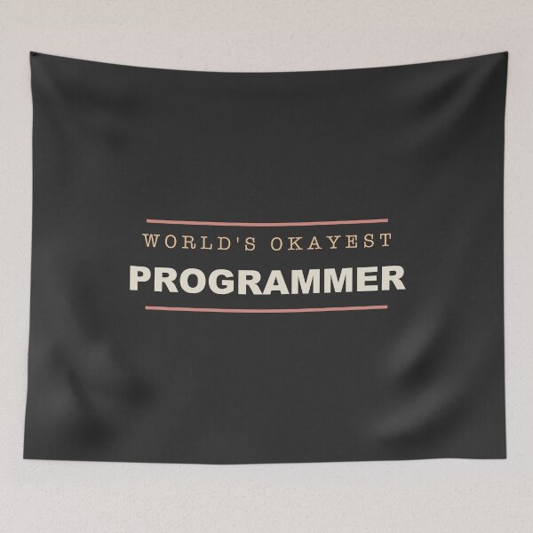 Item preview, World's Okayest Programmer - Programmer designed and sold by RetroThreadWorks.