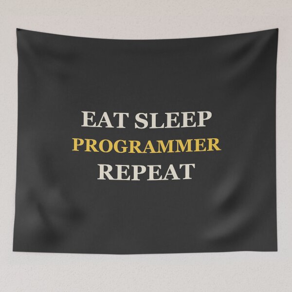 Item preview, Eat Sleep Programmer Repeat - Programmer designed and sold by RetroThreadWorks.