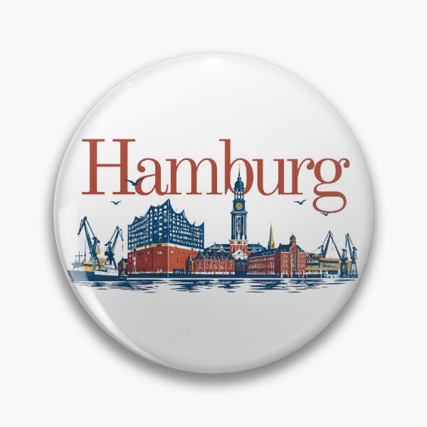 Item preview, Hamburg Typography Design | Hamburg Skyline Drawing designed and sold by TeesMi.