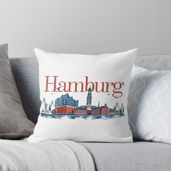 Item preview, Hamburg Typography Design | Hamburg Skyline Drawing designed and sold by TeesMi.
