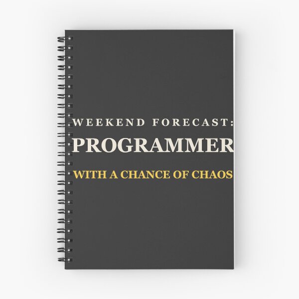 Item preview, Weekend Forecast: Programmer With A Chance Of Chaos - Programmer designed and sold by RetroThreadWorks.