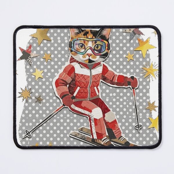 Item preview, Sassy Calico Cat - 'Mitts Goes Skiing' Classic T-Shirt designed and sold by MixyMugs.