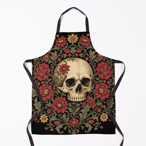 Item preview, Skull Art and Boho Floral Design designed and sold by DrewRomeoCo.