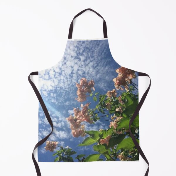 Item preview, Pink Bougainvillea Blossoms Blue Sky Clouds designed and sold by Luxxe87.