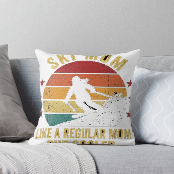 Item preview, Ski Mom Like A Regular Mom But Cooler - Vintage Retro Ski Mom Gift Classic T-Shirt designed and sold by LoveyBug78.