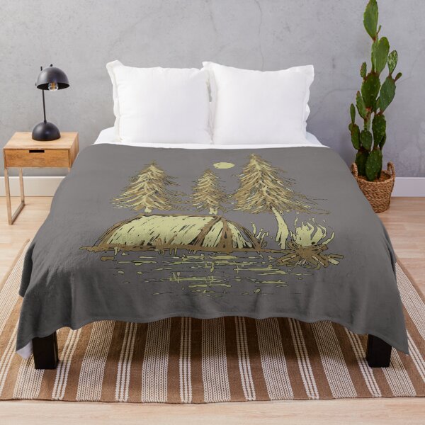 Item preview, Moonlit Forest Camp Tent Fire Sketch-76 designed and sold by duchainejea.