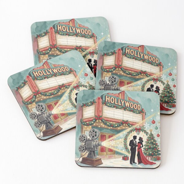 Item preview, Vintage Hollywood Christmas Romance designed and sold by Dream Bloom Gallery.