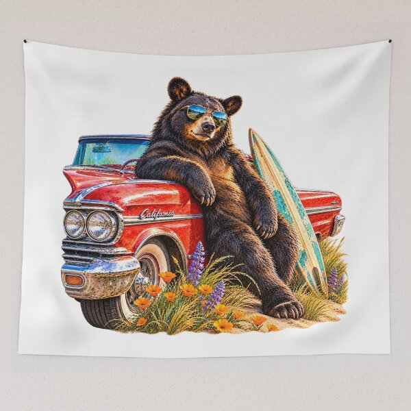 Item preview, California Black Bear With Sass designed and sold by Whimspired By Paxx.