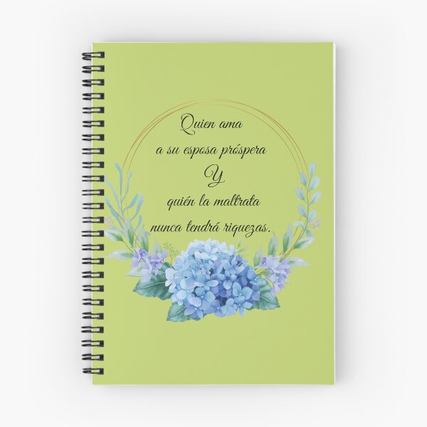 Item preview, Quien Ama a su Esposa Prospera - Cita de Matrimonio Floral designed and sold by Ammeluk.