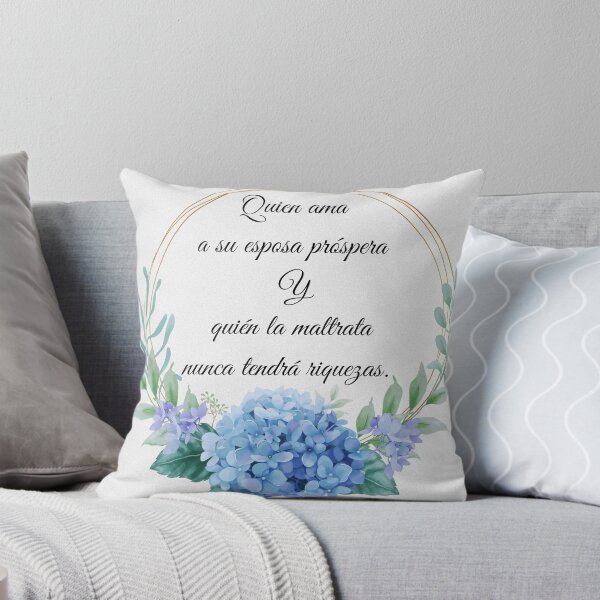 Item preview, Quien Ama a su Esposa Prospera - Cita de Matrimonio Floral designed and sold by Ammeluk.