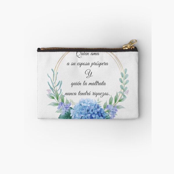 Item preview, Quien Ama a su Esposa Prospera - Cita de Matrimonio Floral designed and sold by Ammeluk.