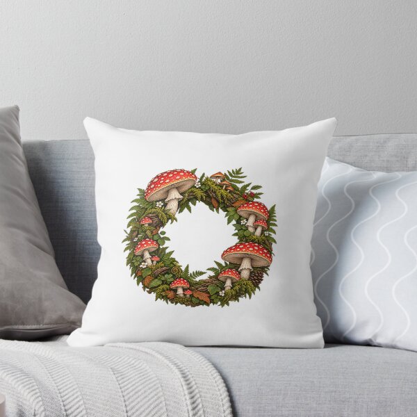 Item preview, Mushroom Forest Wreath – Vintage Woodland Botanical designed and sold by staarshope.