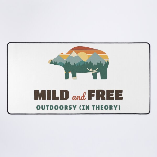 Item preview, Mild and Free Funny Bear Outdoorsy Camping designed and sold by somebasic.