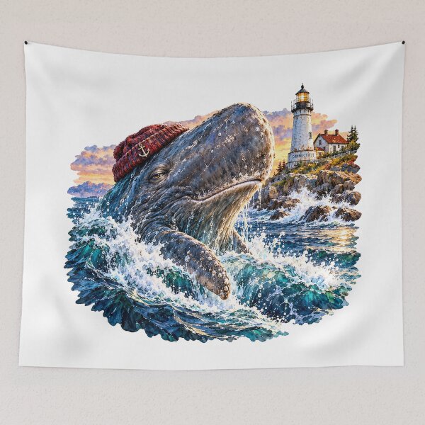 Item preview, Connecticut Sperm Whale With Sass designed and sold by Whimspired By Paxx.