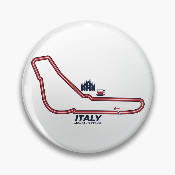 Item preview, Italy Circuit Sticker - Monza Italian Racing Track Map Decal designed and sold by Bobby Hart Creative.