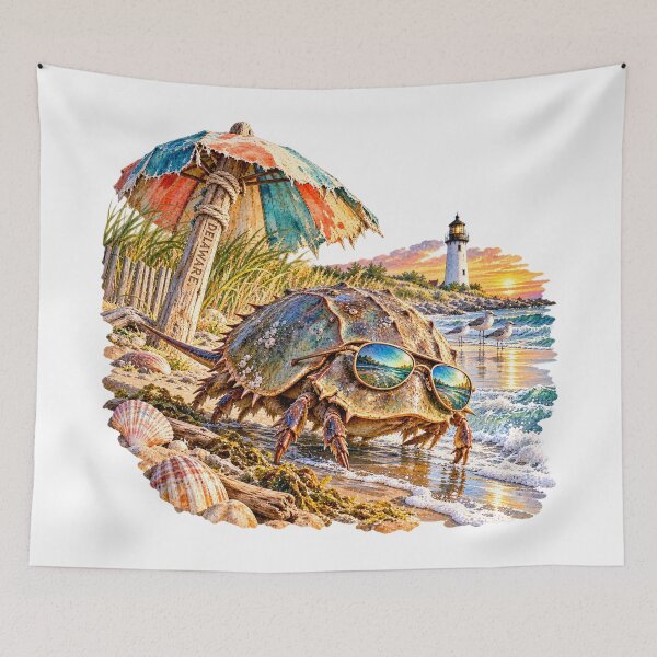 Item preview, Delaware Horseshoe Crab With Sass designed and sold by Whimspired By Paxx.