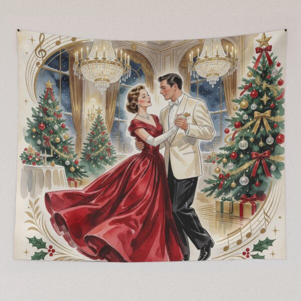 Item preview, Vintage Hollywood Christmas Ballroom Romance designed and sold by Dream Bloom Gallery.