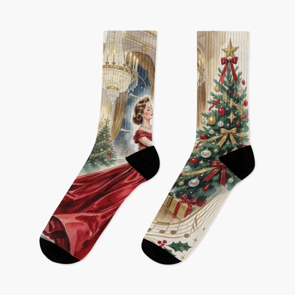 Item preview, Vintage Hollywood Christmas Ballroom Romance designed and sold by Dream Bloom Gallery.