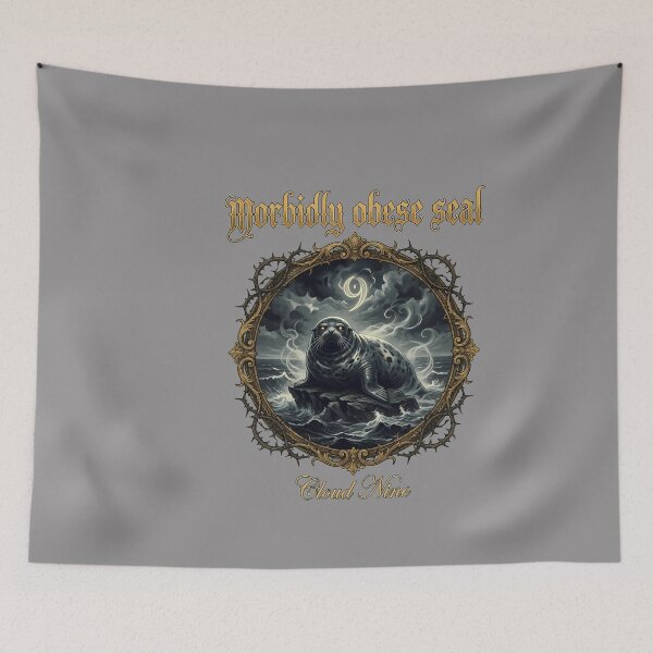 Item preview, Morbídly Obese Seal Cloud Nine Beach Scene-8 designed and sold by MarieWild.