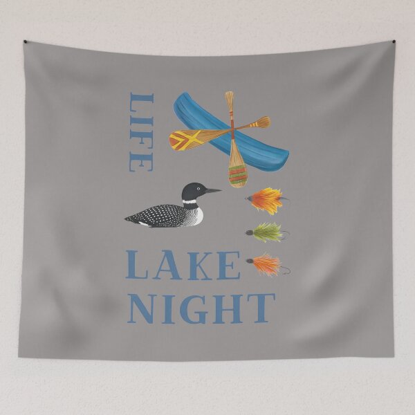 Item preview, LAKE LIFE Canoe Paddles Fishing Flies Tee-7 designed and sold by WiebkeKruses.