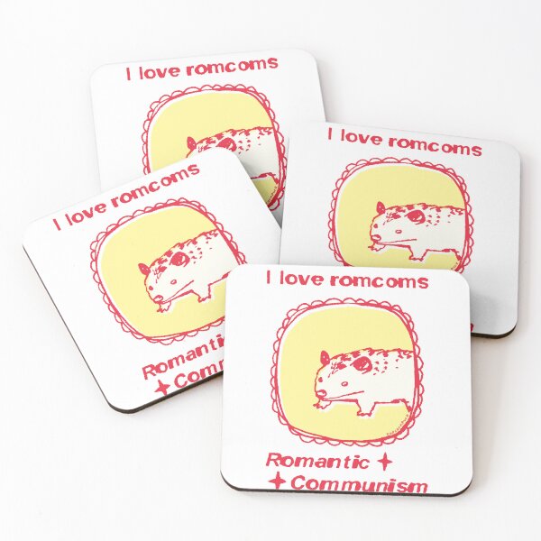 Item preview, I love romantic communism ROMCOMS opossum designed and sold by PopcornpunkART.