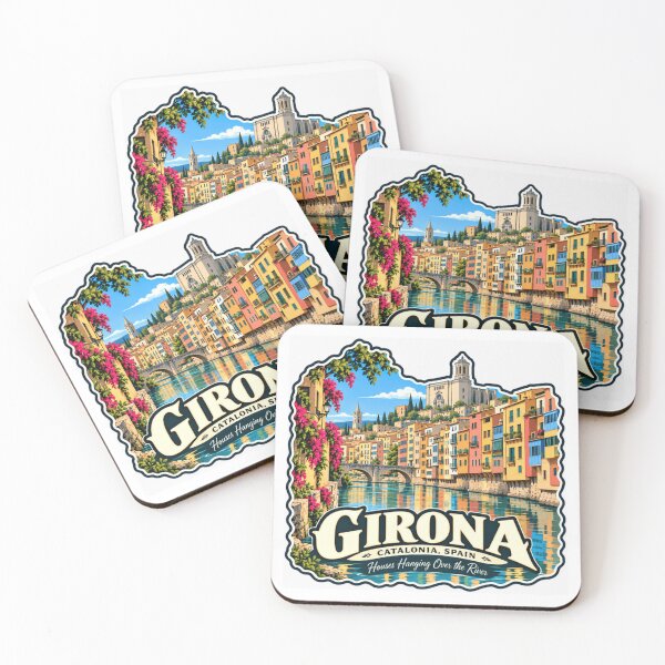 Item preview, Girona Catalonia Spain Houses Hanging Over The River City Travel Souvenir designed and sold by JonesFlora2025.