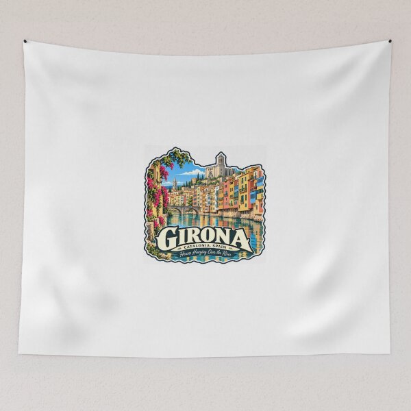 Item preview, Girona Catalonia Spain Houses Hanging Over The River City Travel Souvenir designed and sold by JonesFlora2025.