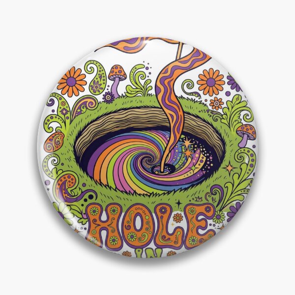 Item preview, Hole in Fun Psychedelic Golf Shirt | Funky Golfer Gift Tee designed and sold by DripyDesigns.