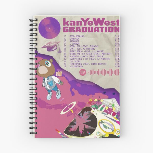 Item preview, Kanyewest Albums Graduation Tracklist Poster designed and sold by arisotaless.