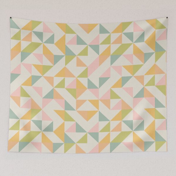 Item preview, Pastel Modern Geometric Pattern designed and sold by Kelly Dietrich Mandalas & Colorful Patterns.